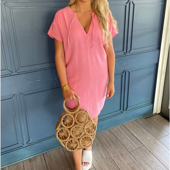bobi Dresses & Skirts - bobi Split Neck Dress